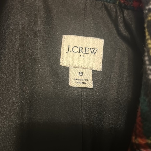 J crew Stewart tartan wool-blend plaid holiday schoolboy blazer size 8 j.crew - Picture 7 of 8